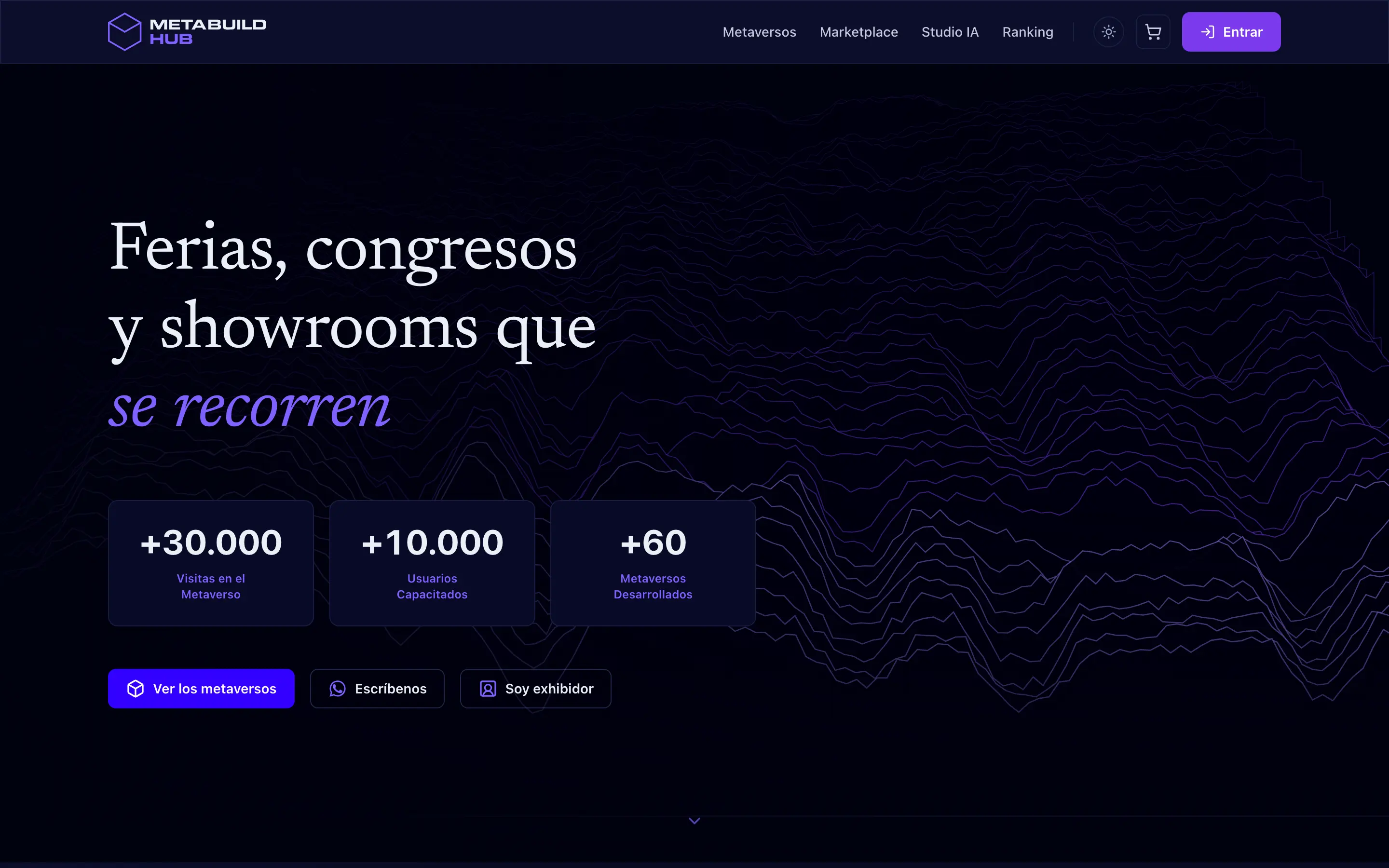 Portada de Metabuild HUB: «Ferias, congresos y showrooms que se recorren», con acceso a los metaversos